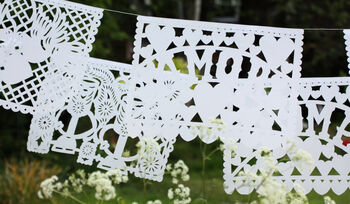 Mexican Wedding Decorations Papel Picado Paper Bunting, 4 of 10