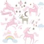 Forest Unicorns Fabric Wall Stickers, thumbnail 2 of 5