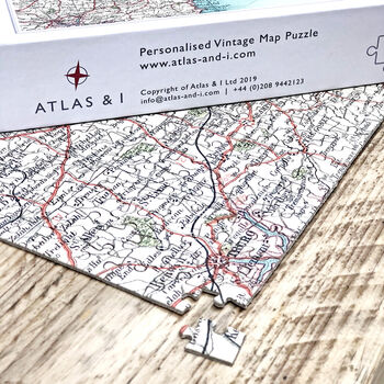 Personalised Vintage Map Puzzle, 2 of 7