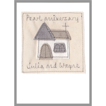 Personalised Church Wedding Or Anniversary Card, 9 of 12