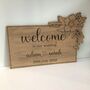 Personalised Wooden Wedding Welcome Board, thumbnail 1 of 4