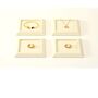 Monaco D'or Gold Beige Velvet Gift Jewellery Travel Decor Tray, thumbnail 1 of 4