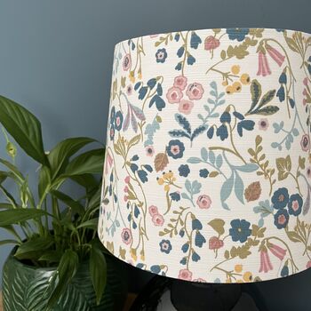 Ashbee Teal Blush Pink Floral Empire Lampshades, 2 of 9