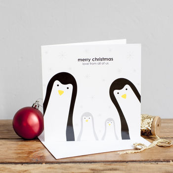 Build Your Own Penguin Family Christmas Card, 3 of 4