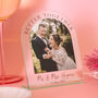 Personalised Glass Style Mr And Mrs Wedding Photo Frame, thumbnail 3 of 3