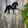 Rusted Metal Walking Horse, Animal Wall Art Decor, thumbnail 4 of 10