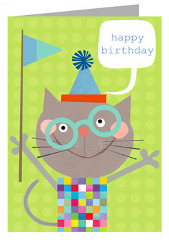 Happy Birthday Cat Card, 4 of 4