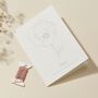 Personalised Birth Flower Birthday Card Stitch Kit, thumbnail 3 of 6