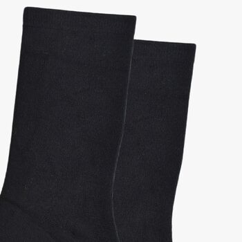 Women's Bamboo Socks Plain Black, 3 of 4