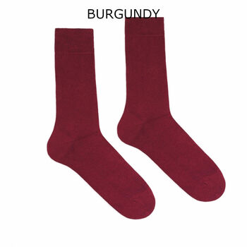 100% Pure Organic Cotton Luxury Single Colour Socks, 3 of 11