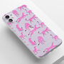 Personalised Pink Cheetah Clear Phone Case, thumbnail 4 of 5