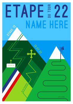 *Personalised* Etape Du Tour 2022 – Cycling Print, 3 of 4