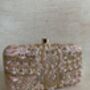 Pink Handcrafted Embroidered Rectangular Clutch Purse, thumbnail 7 of 10