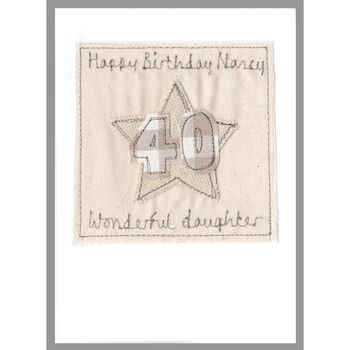 Personalised Star Age Birthday Card For Her, 12 of 12