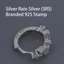 Baguette Cz Cluster Huggie Hoop In Sterling Silver, thumbnail 8 of 12