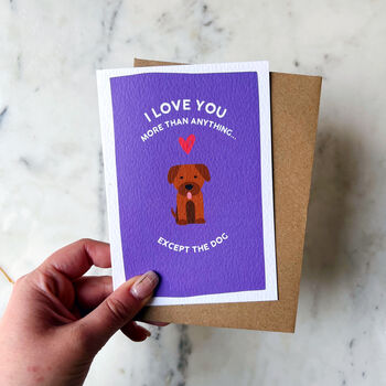Romantic Anniversary Love Card Dog Lover Card, 2 of 4