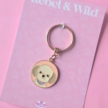 Shih Tzu Enamel Keyring, 2 of 2