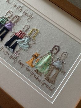 Personalised Family Tree Embroidered Picture, 5 of 6