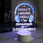 Personalised Blue Gaming LED Night Light, thumbnail 2 of 4