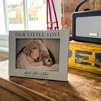Personalised New Baby Christening Gift Picture Frame, 10 of 10
