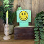 Smiley Face Mint Rechargeable Glow Lamp, thumbnail 3 of 6
