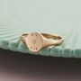 Personalised Handstamped Signet Ring, thumbnail 6 of 12