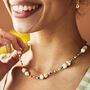 Rainbow Pearl Beaded Necklace, thumbnail 1 of 4
