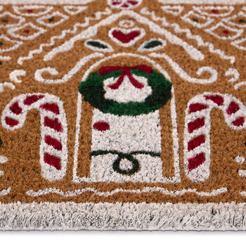 My Mat Printed Coir Gingerbread Cottage, 3 of 3