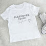 Personalised Sleepover Squad T Shirts With Heart, thumbnail 2 of 3