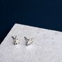 Sterling Silver Rocket And Planet Stud Earrings, thumbnail 3 of 7