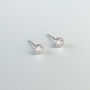 Sterling Silver Circular Crystal Stud Earrings, thumbnail 1 of 4