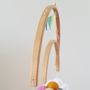Bunny Flying With Rainbow Balloons Nursery Mobile, thumbnail 7 of 11