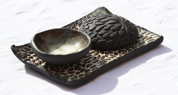 Salt And Pepper / Dip, Soy, Sauce Dishes With Tray, 2 of 12