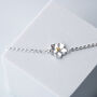 Sterling Silver Sakura Flower Bracelet, thumbnail 2 of 5