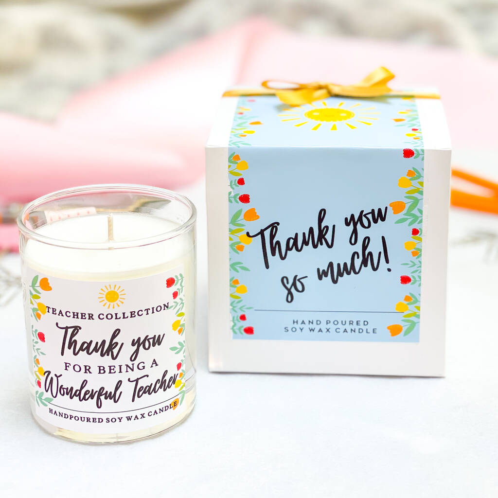 Teacher Candle Gift | Personalised By Fire and Wolf