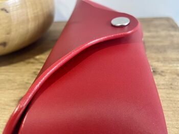 Personalised Red Leather Glasses Case, 8 of 12