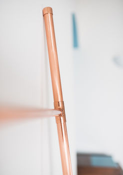 Copper Pipe Blanket And Towel Display Ladder, 2 of 4