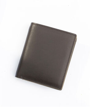 Men's Luxury Brown Leather Wallet Card Holder Rfid Safe Personalised, 5 of 7