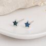 Sterling Silver Paua Shell Star Micro Stud Earrings – 4mm, thumbnail 2 of 8