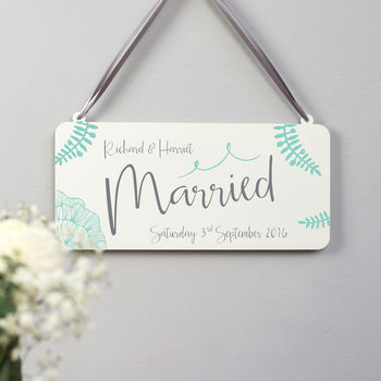 Personalised Calligraphy Wedding Sign, 2 of 6