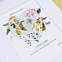 Linen Four Years Anniversary Personalised Print, thumbnail 2 of 5