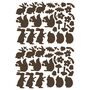 Contemporary Mini Woodland Animal Wall Stickers, thumbnail 2 of 3