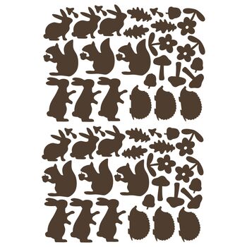 Contemporary Mini Woodland Animal Wall Stickers, 2 of 5
