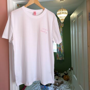 Personalised Child's Handwriting Embroidered T Shirt For Father's Day, 4 of 7