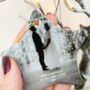 Personalised Wedding Photo Christmas Tree Decoration, thumbnail 3 of 5