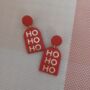 Ho Ho Ho Polymer Clay Novelty Christmas Earrings, thumbnail 1 of 2