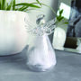 Feather Filled Memorial Glass Angel Ornament, thumbnail 1 of 6