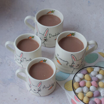 Personalised Easter Bunny Mugs For The Family, 3 of 7