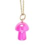 Pink Aura Crystal Necklace Greeting Card, thumbnail 2 of 4