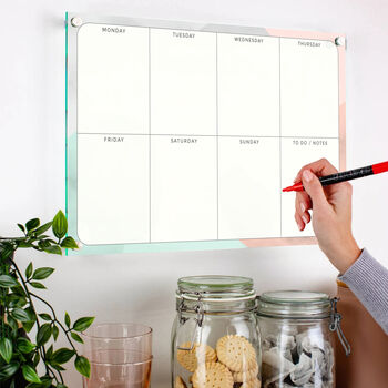 Weekly Planner Dry Wipe Acrylic Whiteboard, 2 of 5